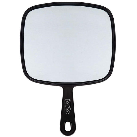 Espejo de mano ForPro Professional Collection extra grande negro