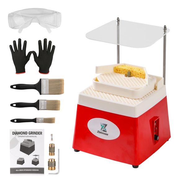 Amoladora de Vidrio Zlshmoee 4200 r/min 65 W 110 V Rojo