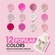 thumbnail image 2 of Set de 12 Esmaltes de Gel ROSALIND Rosa (remoción en remojo), 2 of 9
