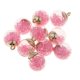 thumbnail image 1 of 10 piezas de cristal bola de cristal encantos brillante Rhinestone colgante de la joyería rosa, 1 of 5