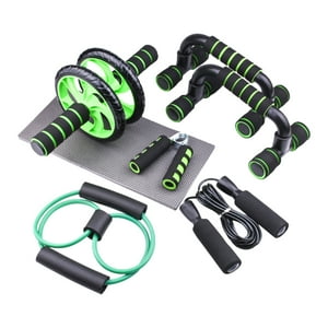 Set Deportivo 7 En 1 Rueda Abdominal Cuerda Lhotse Fit