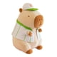 thumbnail image 2 of Capibara Peluche Regalos Suave Roedor Peluche Juguete Decoración Capibara Peluche 22cm Ropa Verde, 2 of 4