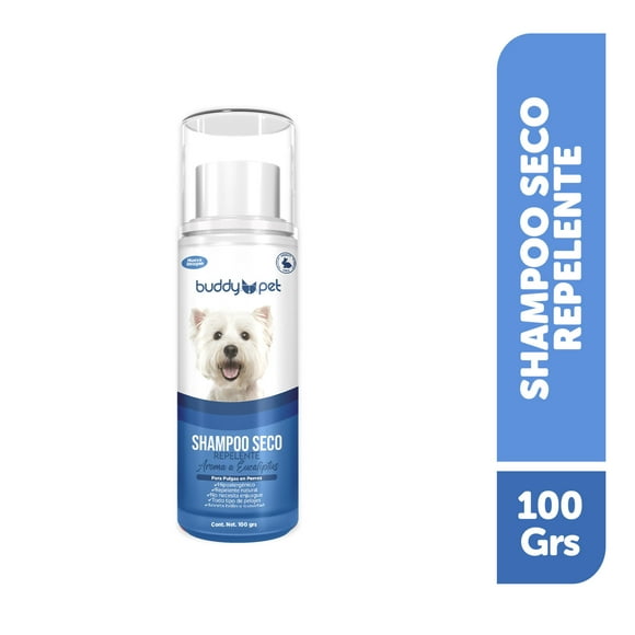 Shampoo para Perro Seco Aroma Eucaliptus Lata, 100 g