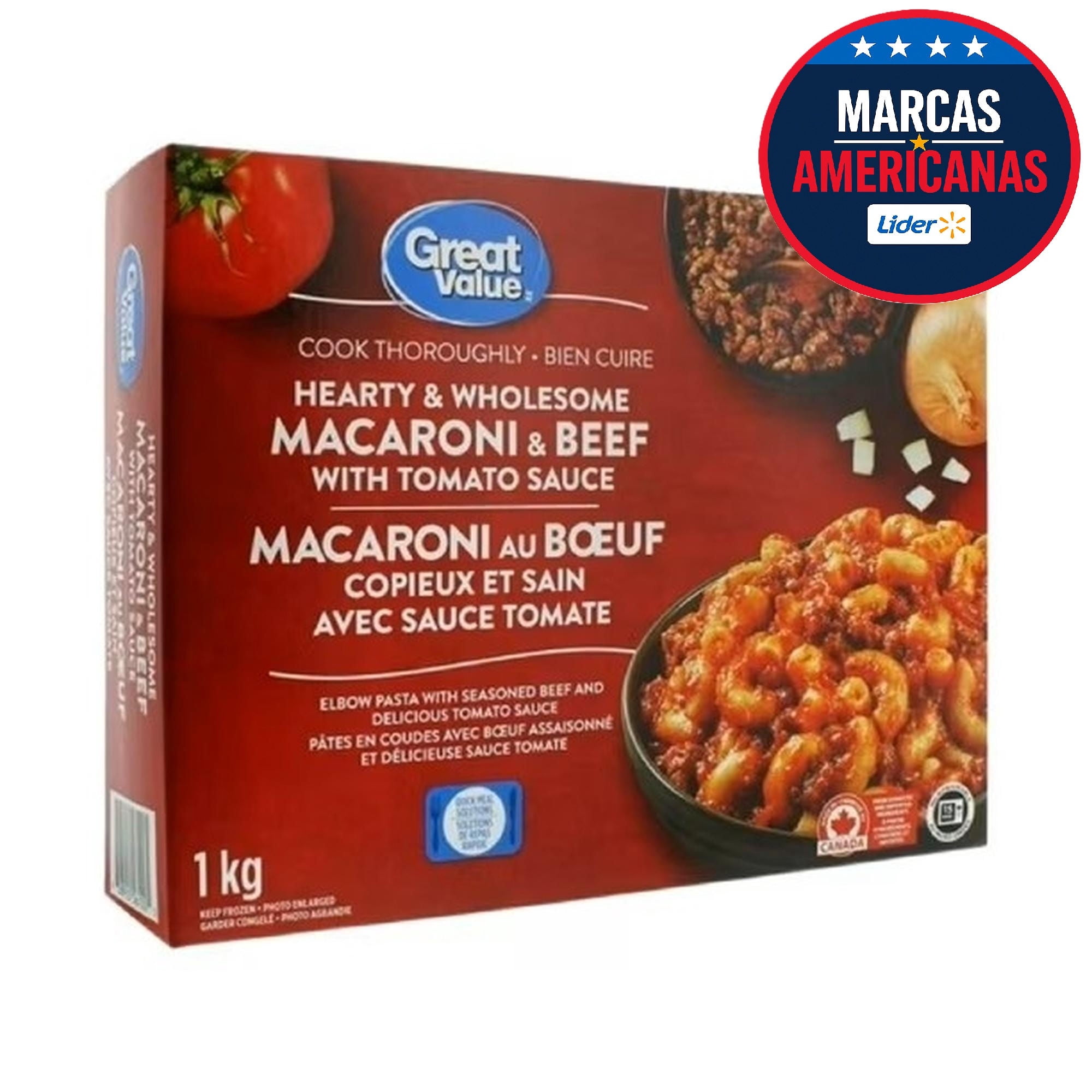 Macarrones Con Carne Familiar 1 kg Great Value