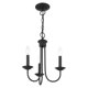 thumbnail image 4 of Livex Lighting 42683-04 Lámpara de techo de 3 luces, negra, 4 of 9