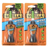 Gel Super Glue Gorilla Micro Precise, 5,5 Ml (Paquete De 2)
