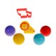thumbnail image 1 of Tubo con 4 Esferas de Masas 55 grs y 2 moldes, 1 of 2