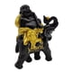 thumbnail image 2 of Estatua De Buda Ornamento Escultura Montar Elefante Figuras En Miniatura Figuras StyleA, 2 of 5