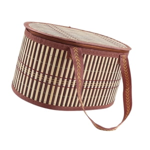 Bothyi - Cesta De Bambú, Cesta De Flores, Cesta De Regalo, Cesta Para Aperitivos, Pasteles, Picnic
