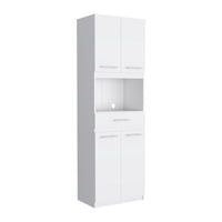Fmfurniture - Mueble Microondas 4 Puertas 1 Cajon Fm-003B Blanco