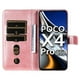 thumbnail image 5 of Funda con Cremallera para Xiaomi POCO X4 PRO 5G, Carcasa Cartera de Cuero PU con Soporte y Tarjetero, 5 of 6