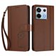 thumbnail image 3 of Funda Cartera Trébol para Xiaomi Poco X6 con Ranuras Tarjetas y Carga Inalámbrica Marrón, 3 of 6