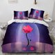 thumbnail image 1 of Princess and Beast Cartoon Duvet Cover Set 100% Microfiber Bedding Set Skin-Friendly 3 Piece Comforter Cover Set for a Comfortable Sleep, 1 of 5
