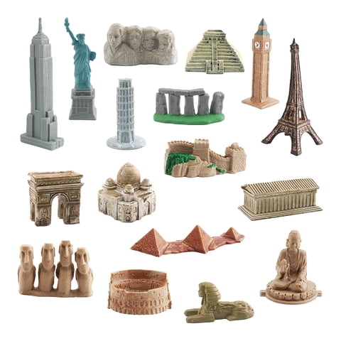Magideal - Mini Kits De Construcción, Monumentos Históricos, Kits De Construcción, Juguete De Aprendizaje De Arquitectura, Minifiguras Educativas Para Adultos De , 17 Piezas
