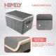 thumbnail image 3 of Cajas Organizadoras Homely Tapa Tela Impermeable 22l Set X2 Gris, 3 of 3