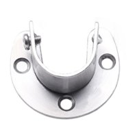 Magideal - Zócalo Para Poste De Armario Soporte Para Barra De Armario Zócalo Para Barra De Cortina De Acero Inoxidable. Soporte De Varilla Con Brida Para Palanca Diámetro Interior 20 Mm