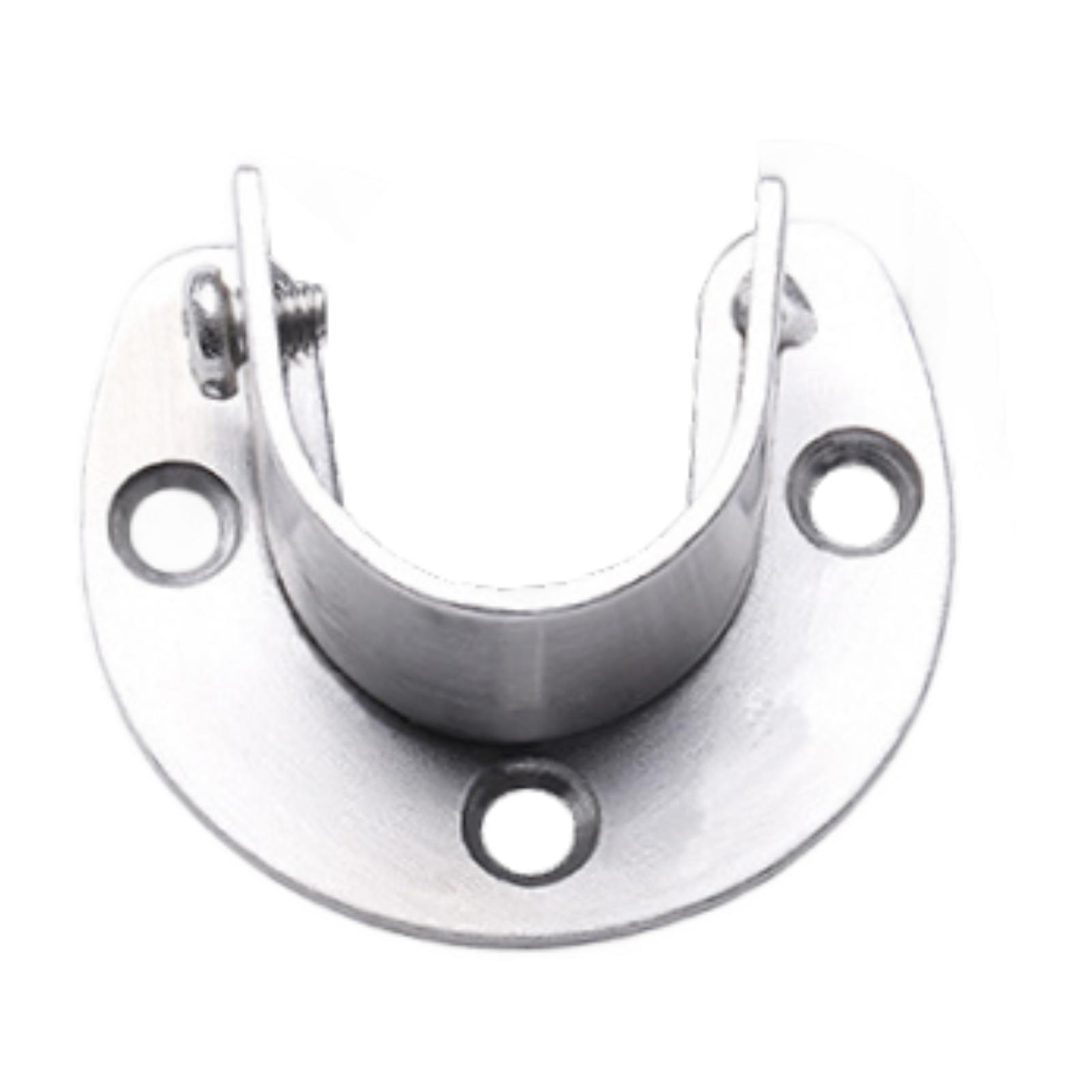 Magideal - Zócalo Para Poste De Armario Soporte Para Barra De Armario Zócalo Para Barra De Cortina De Acero Inoxidable. Soporte De Varilla Con Brida Para Palanca Diámetro Interior 20 Mm