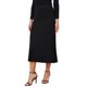thumbnail image 4 of INSPIRE CHIC Faldas plisadas para mujer con cintura alta elástica, falda midi de punto acanalado en línea A, suéter elástico, otoño invierno, exterior, L negro, 4 of 6