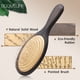 thumbnail image 2 of Steel Hair Brush Women Custom Name Wood Hair Brush Metal Stainless Pin Hairbrush Head Scalp Massage Comb Brosse Cheveux Femme, 2 of 3