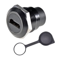 Magideal - Conector Pasante Redondo Acoplamiento Para Montaje En Panel Tomas Pasantes Tapa Antipolvo Con Cubierta Módulo De Acoplamiento Para Pantalla