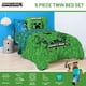 thumbnail image 4 of Juego de edredón Jay Franco Minecraft Creeper individual de 5 piezas, 4 of 6