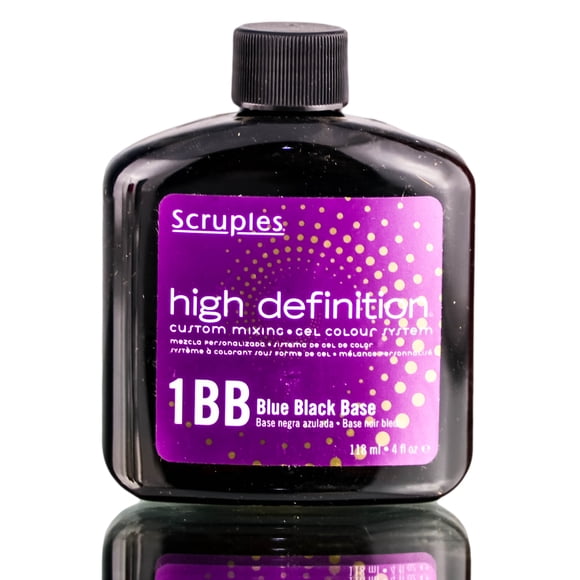 Gel Color Scruples de alta definición, 1 BB, base azul y negra