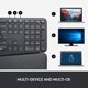 thumbnail image 4 of Teclado inalámbrico Logitech Ergo K860 Split Graphite, 4 of 9
