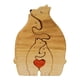 thumbnail image 5 of Familia De Osos Rompecabezas De Arte De Madera Escultura De Madera Para Regalo Para Navidad Familiar 4 Osos, 5 of 5