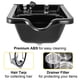 thumbnail image 2 of Lavabo Shampoo Bowl VEVOR para salón de belleza, plástico ABS, color negro, 2 of 9