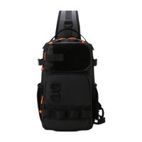 Ioensy - Mochila Con Bandolera Para El Pecho, Bolsa De Pecho Para Pesca, Bandolera Para Deportes De Senderismo, Color Negro