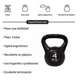 thumbnail image 2 of Pesas Rusas Kettlebell Athletic 4 Kg Fitness Entrenamiento, 2 of 3