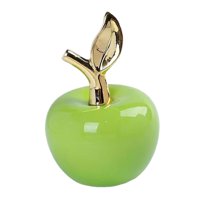 Magideal - Apanzada Escura De La Estata De La Estata Continuta Colección Colección, Ornamento De Descublia, Figura De Manzanas De Cerámica Para La Estantería Del Verde
