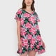 thumbnail image 3 of Vestido Mujer Cuello V Print Hawai Rosado Corona, 3 of 5