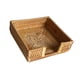 thumbnail image 4 of Cesta De Servilletas Plana Tejida, Cesta De Servilletas De Mimbre Para Café Al Aire Libre, Baño, 19 X 19 X 6 Cm, 4 of 5