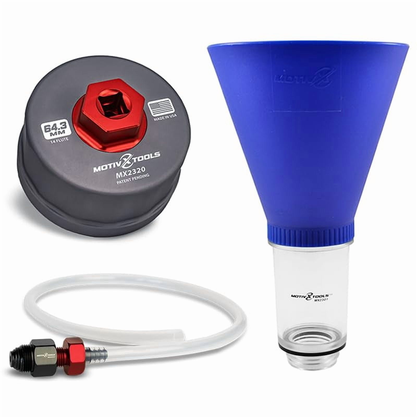 Juego De Llaves De Filtro De Aceite, Herramienta De Drenaje Y Embudo De Aceite De Motor Motivx Tools Para Toyota Y Lexus De 2.0 A 5.7 Litros