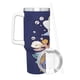 thumbnail image 3 of Jabberjaw Vaso aislado de acero inoxidable con asa, diseño temático, regalo para familia, amigos y fans; incluye pajita y encaja en el portavasos estándar, 40 oz, 3 of 6