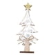 thumbnail image 3 of Decoración De Mesa De árbol De Navidad De Madera De 8,66 "H Para Ventana, Escritorio, Navidad, Color Blanco, 3 of 5