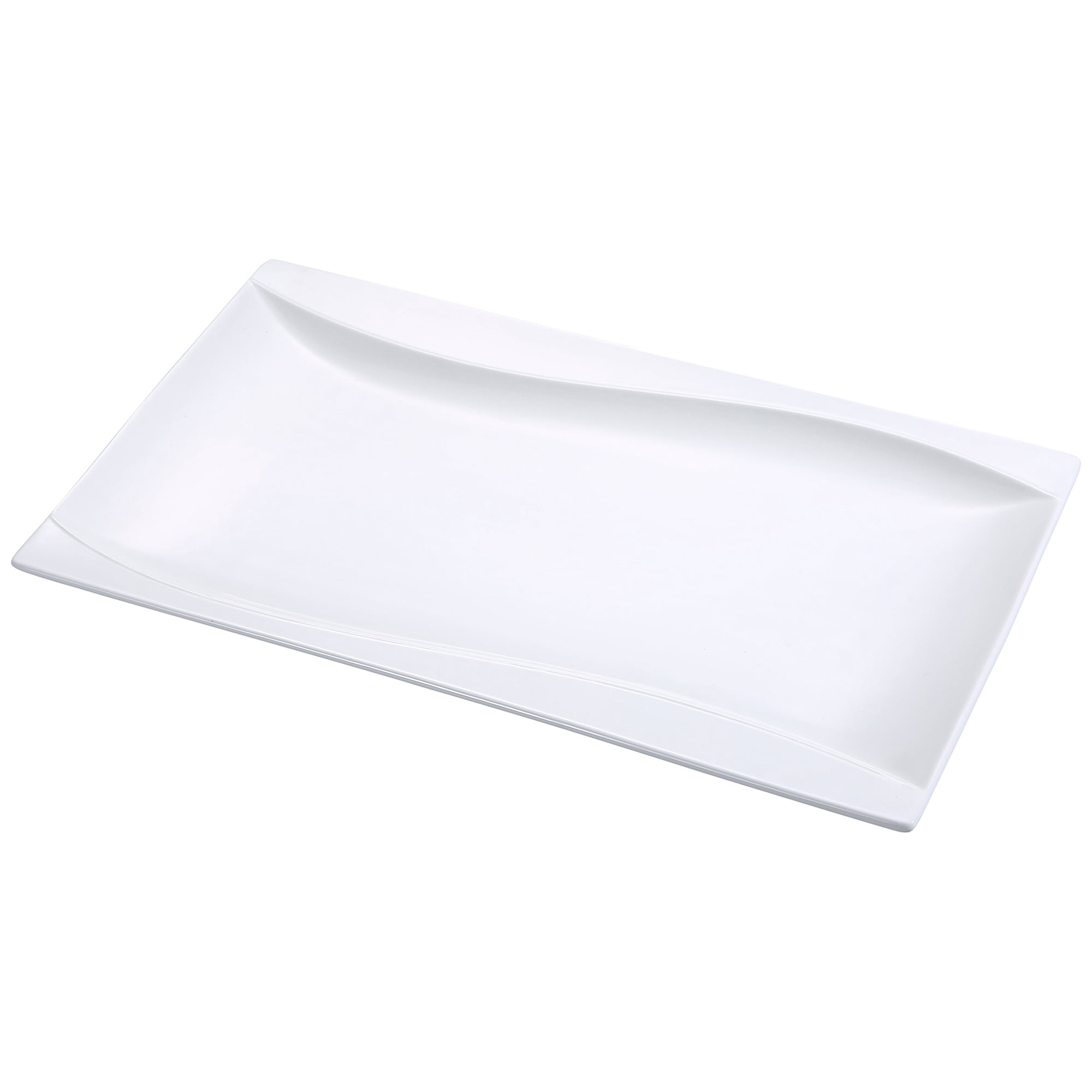 Plato Yanco Sw-216 Rectangular 40x23,5 Cm De Porcelana Blanco