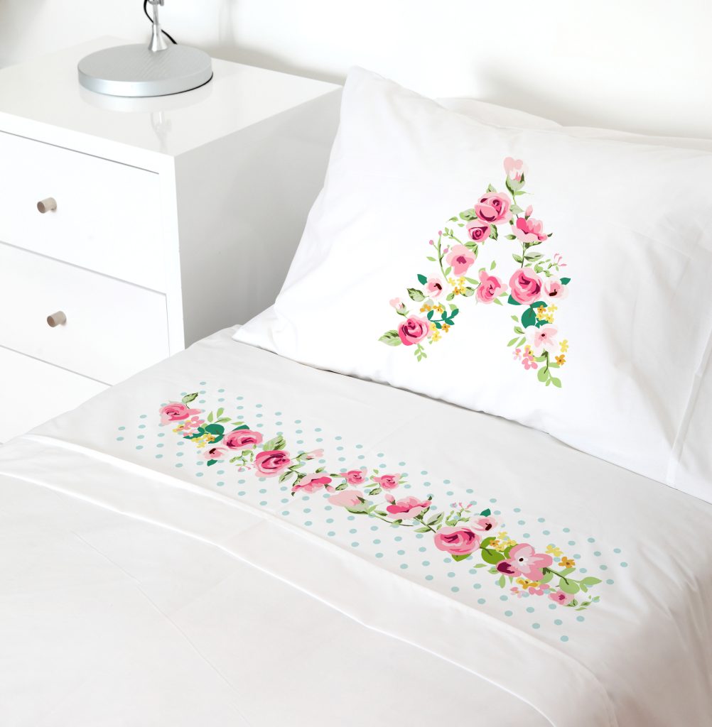 Tuyo Print - Juego De Sábanas Transición Letras Vintage A