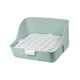 thumbnail image 4 of Caja de arena para conejillos de indias, inodoro para conejos, orinal de esquina para animales pequeños, cama para mascotas pequeñas, caja para hámste Verde, 4 of 5