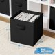 thumbnail image 2 of Storage Cube Bins Tela Plegable Juego De 8 Unidades Color Negro, 2 of 7