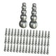 thumbnail image 4 of Kit De 50 Uds De Cuentas De Pesca Apiladas, Señuelos De Pesca, Aparejos Para Perca, Trucha, Leucomas, Gris, 4 of 5