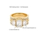 thumbnail image 2 of Anillos de Moissanita Dorada para Mujer Juegos de Anillos Nupciales de Moissanita Color D VVS1 Juego de Anillos de Boda de Diamante Anillo de Compromiso de Plata Esterlina 925 Talla 5-9, 2 of 9