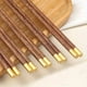 thumbnail image 1 of 5 Pairs of Natural Log Texture High Quality Chicken Wings Wooden Chopsticks - Perfect for Chinese Food & Tableware!, 1 of 4
