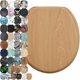 thumbnail image 1 of Asiento de Inodoro Sanilo Redondo de Madera Moldeada con Cierre Suave Ajustable, 1 of 7