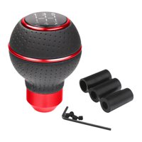 Magideal - Perilla De Cambio De Marchas Con Bola Redonda Genérica, Universal, Creativa, Para Decoración De Interiores De Automóviles. Rojo