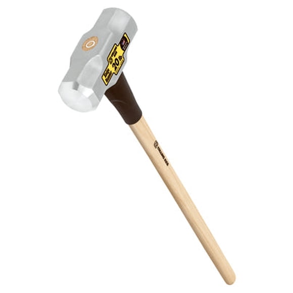 Sledge Hammer Collins, acero, doble cara, 9 kg, 90 cm, nogal americano