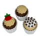 thumbnail image 1 of Figura clicker Cupcakes (pack 3 un), 1 of 3