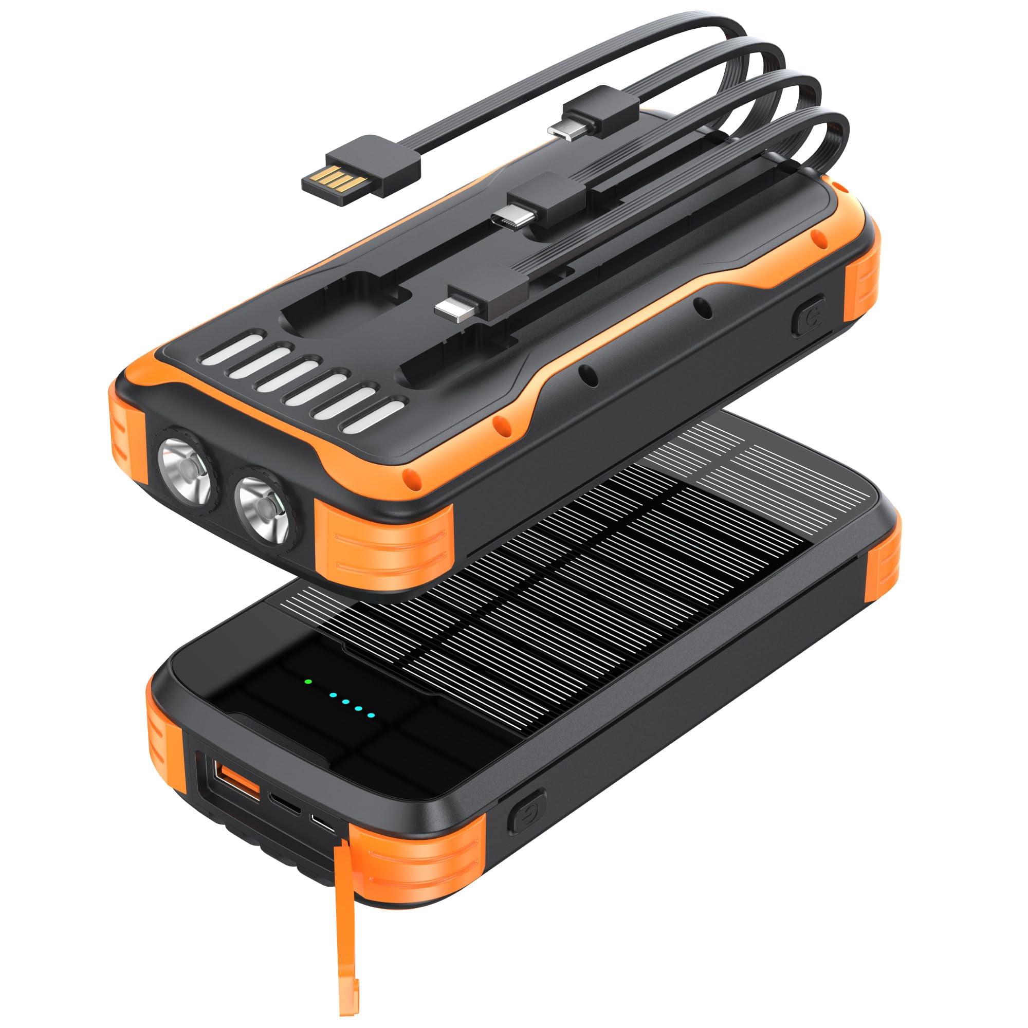 Banco De Energía Solar Minrise 40000 Mah Con Carga Rápida Pd De 20 W