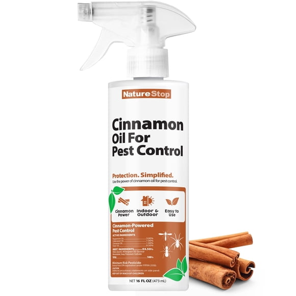 Spray de Aceite de Canela NatureStop 473 ml Control de Plagas